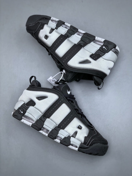 Nike Air More Uptempo Low Negra y Blanco / 36 - 47 / CALIDAD G5 - PK - LX 🔥