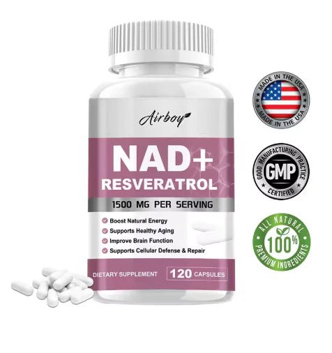 NAD+ RESVERATROL🌱 BioRevive NAD+™ 🌱 60 CAPSULAS