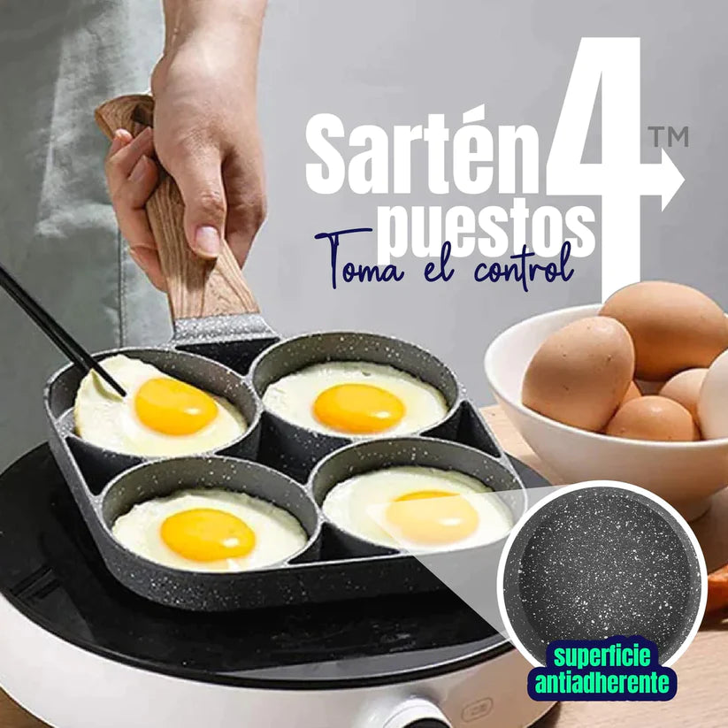 Sartén 4 Espacios