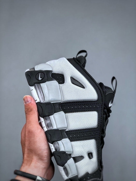 Nike Air More Uptempo Low Negra y Blanco / 36 - 47 / CALIDAD G5 - PK - LX 🔥