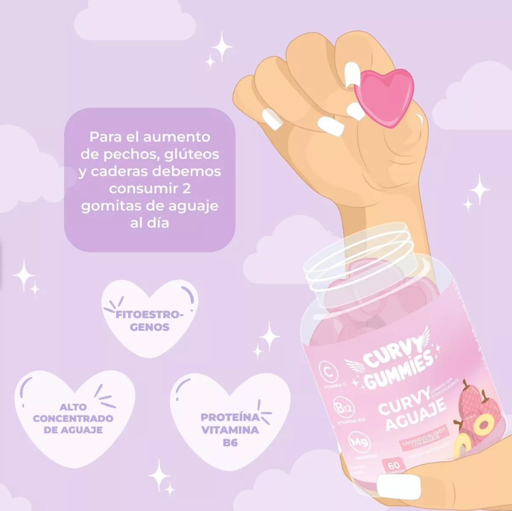 🩷🍬 GlowCurvesᵀᴹ 🍬🦋CURVY GUMMIES 60 🔥(NO CONTAMOS CON IMITACIONES) 🔥