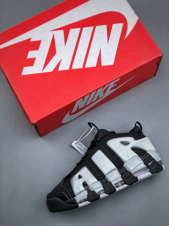 Nike Air More Uptempo Low Negra y Blanco / 36 - 47 / CALIDAD G5 - PK - LX 🔥