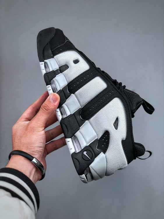 Nike Air More Uptempo Low Negra y Blanco / 36 - 47 / CALIDAD G5 - PK - LX 🔥