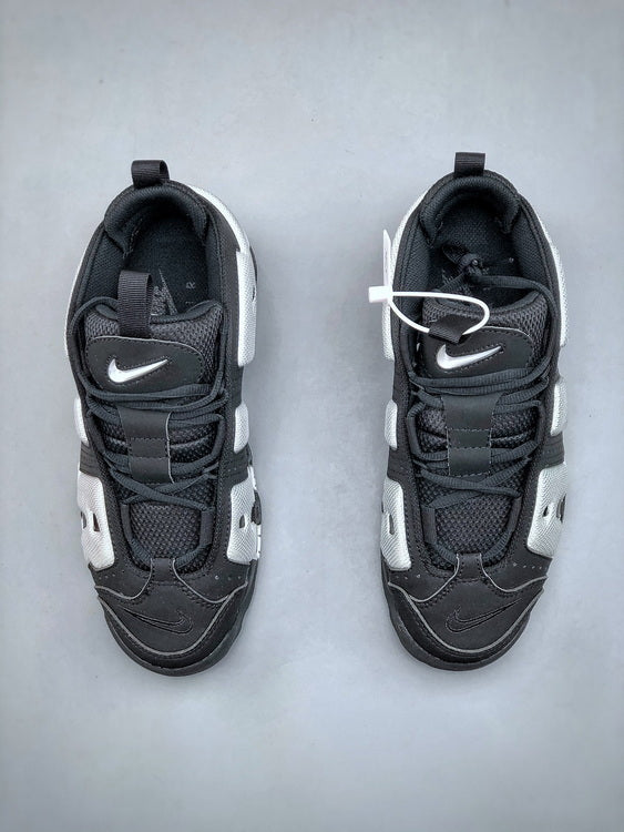 Nike Air More Uptempo Low Negra y Blanco / 36 - 47 / CALIDAD G5 - PK - LX 🔥