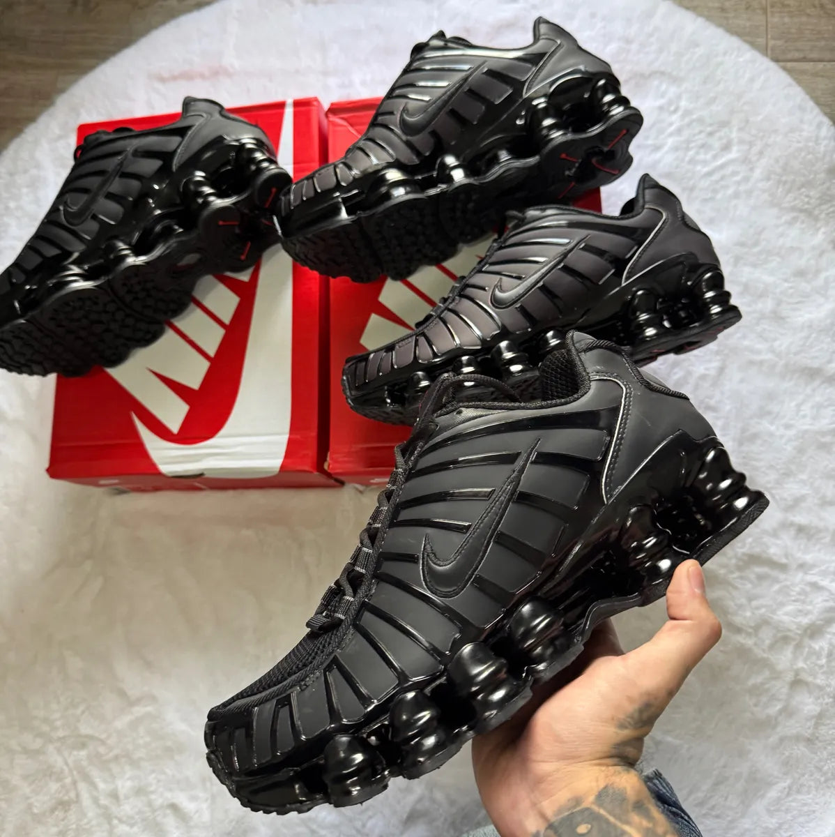 Nike Shox TL “Camaleón” Negras / 40 - 47 / CALIDAD G5 - PK - LX 🔥