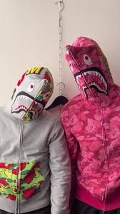 Poleron con Capucha BAPE Shark de A Bathing Ape TIBURÓN CAMUFLAJE / S - M - L - XL / CALIDAD PK - LX🔥