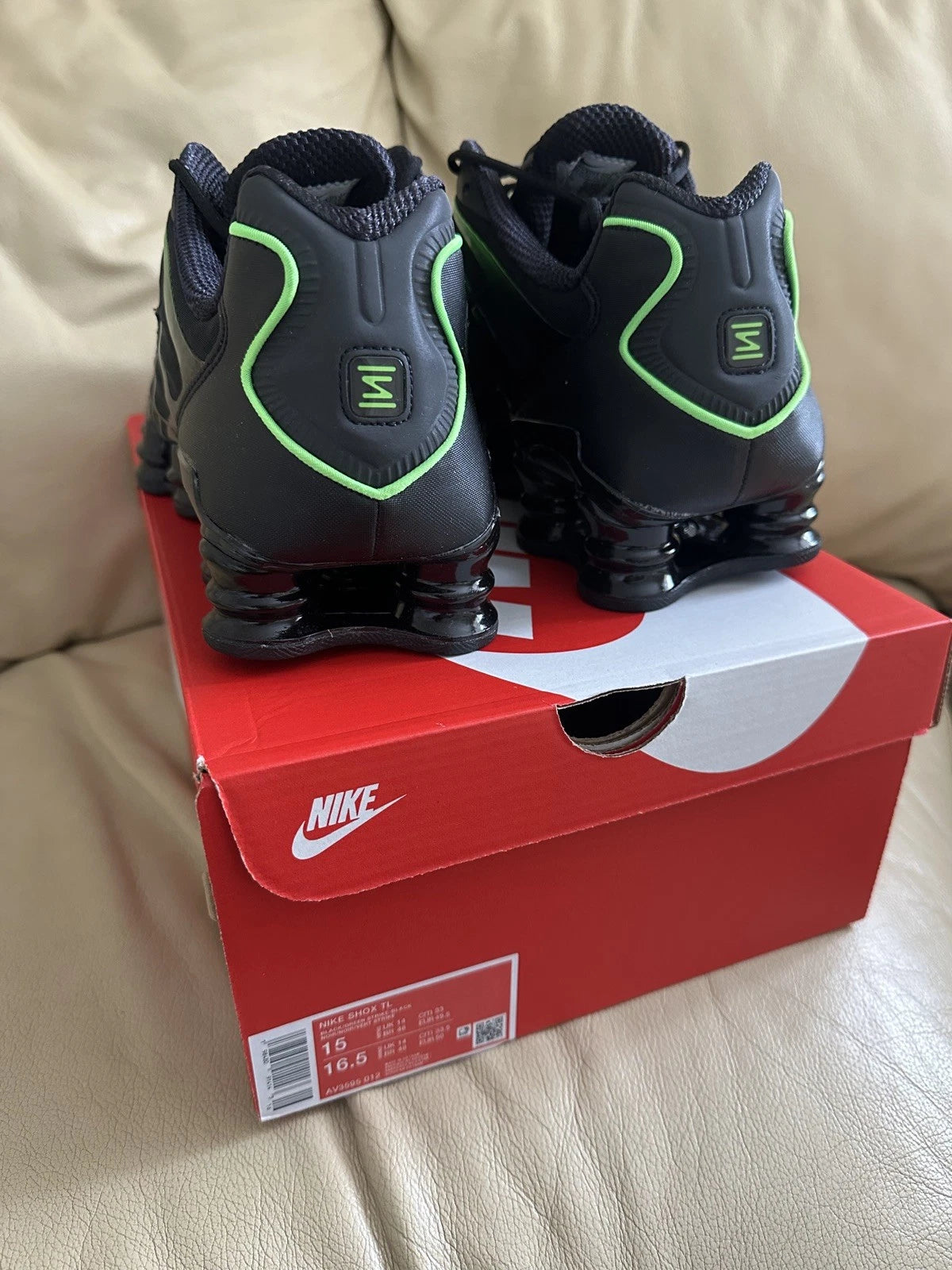 Nike Shox TL “Camaleón” Negras / 40 - 47 / CALIDAD G5 - PK - LX 🔥